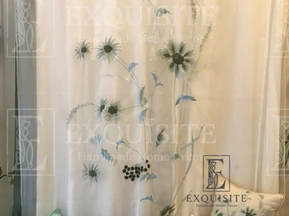 Organza curtain w-embroidery- Rèm thêu tay — Exclusive Piece