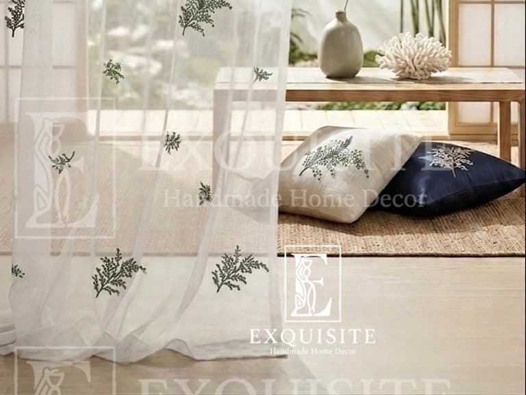 Organza curtain w-embroidery- Rèm thêu tay — Exclusive Piece