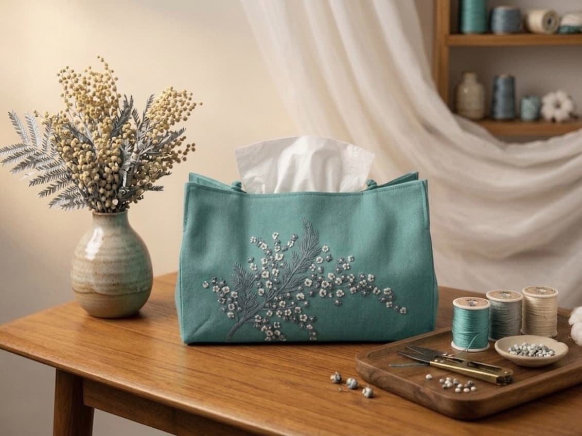 TISSUE BOX - HỘP GIẤY ĂN - XANH NGỌC