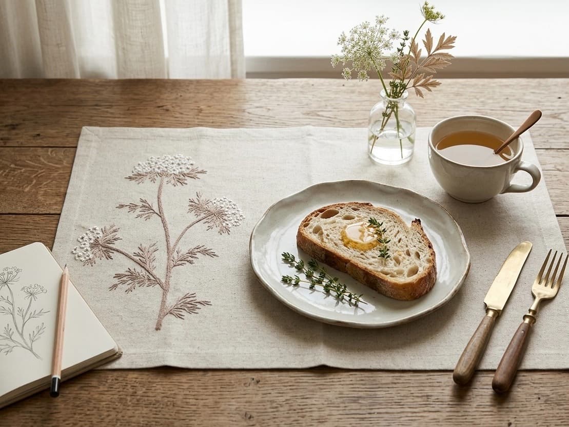 PLACEMAT - LÓT ĐĨA THÊU TAY