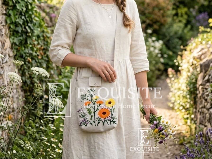 Bag w-hand embroidery- Túi thêu tay — Exclusive Piece