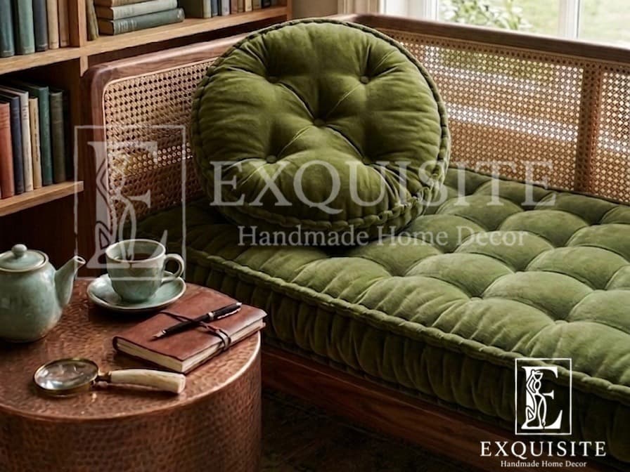Sitting cushion with hand stitching - Đệm ngồi khâu tay — Exclusive Piece