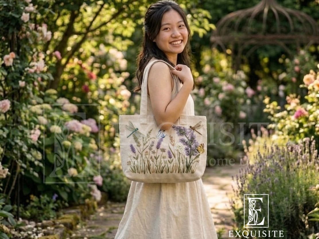 Fashion Hand Bag with hand embroidery