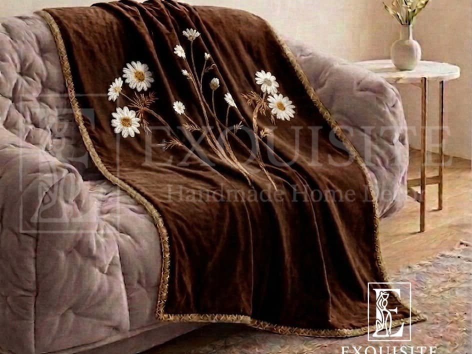 Velvet Throw for sofa — Exclusive Piece