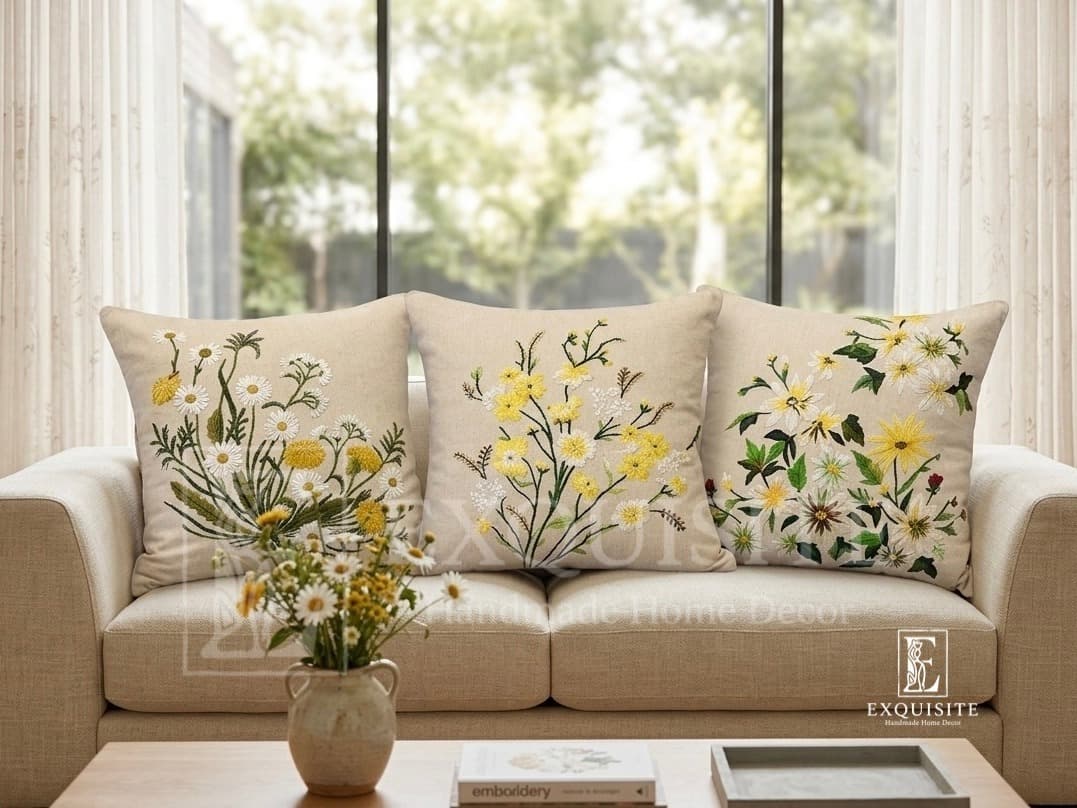Hand Embroidery Cushion — Exclusive Piece