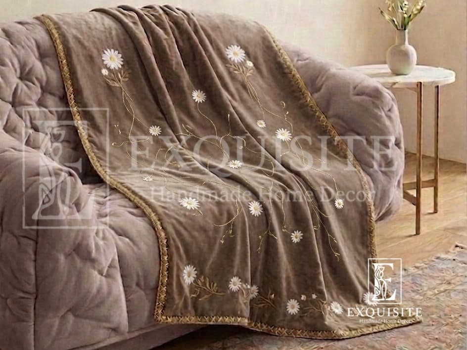 Velvet throw for sofa- Tấm phủ sofa — Exclusive Piece